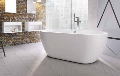 Scudo Onyx Acrylic White Freestanding Bath