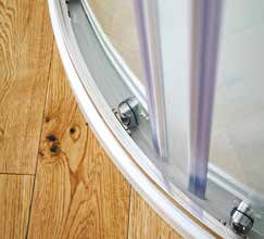 Scudo Standard Chrome S6 Double Door Equal Quadrant Shower Enclosures - 6mm Glass