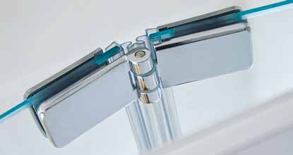 Scudo Chrome S6 BiFold Door (Combine with Side Panel to make Shower Enclosure) - 6mm Glass