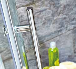 Scudo Luxury Chrome S8 Double Door Offset Quadrant Shower Enclosures - 8mm Glass