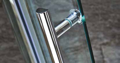 Scudo Luxury S8 Hinged Door (Combine with Side Panel to make Shower Enclosure) - 8mm Glass
