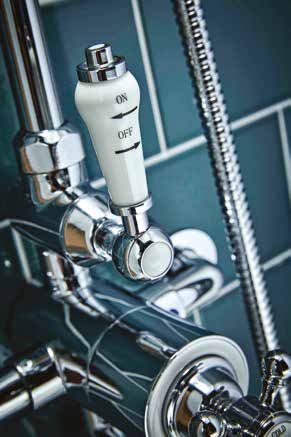 Scudo Traditional Thermostatic Shower Valve set with Rigid Riser & Hand Shower