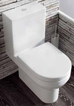 Scudo Spa Close Couple (open Back) Toilet Inc Soft Close Seat