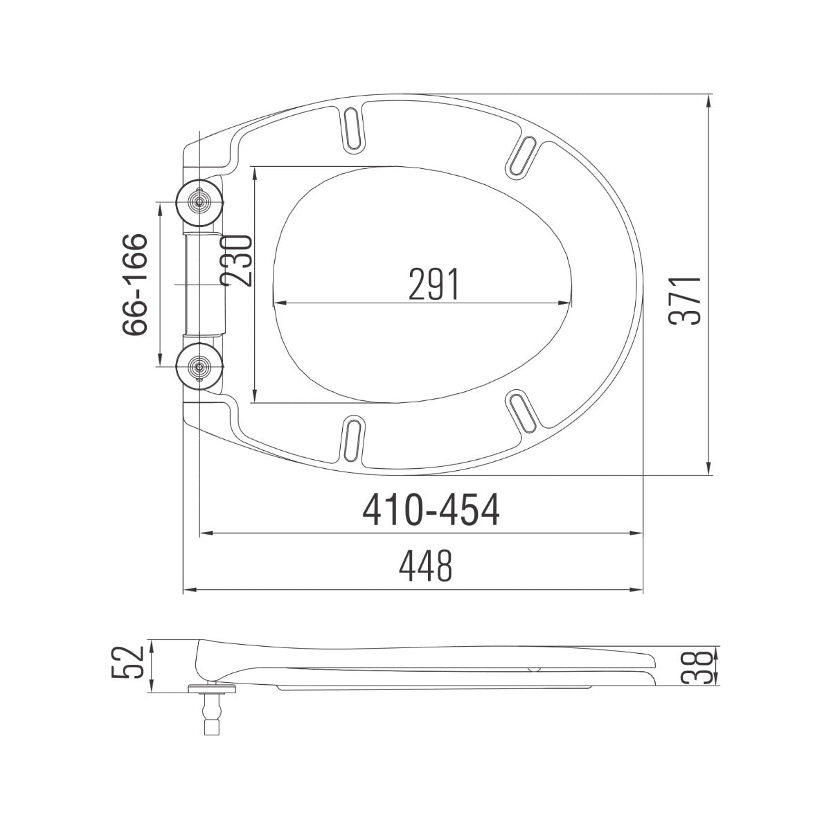 Scudo Universal Soft Close WC Seat