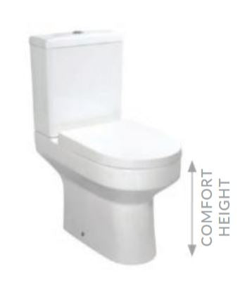 Scudo Spa Close Couple (COMFORT HEIGHT) Toilet Inc Soft Close Seat