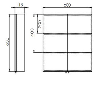 Scudo Double Door Stainless Steel Cabinet