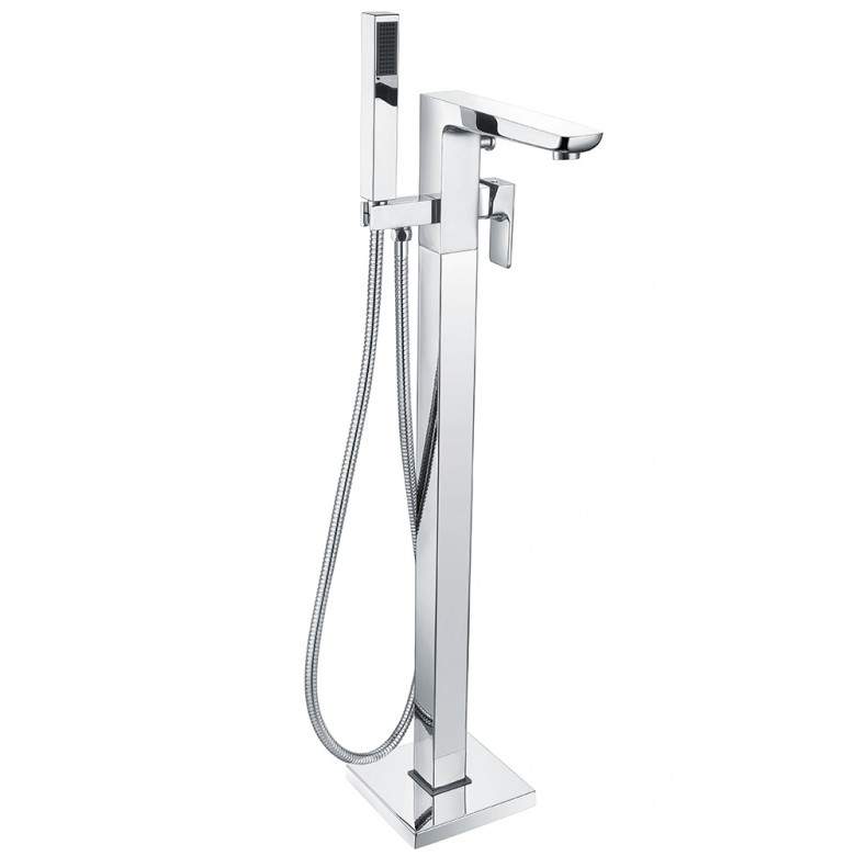 Scudo  Muro Freestanding Bath Tap with Hand Shower (Chrome)