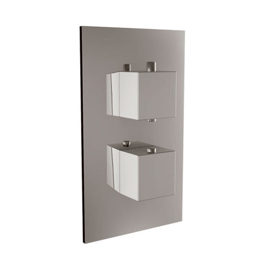Scudo Twin Square Concealed Valve with Diverter- 2 outlet