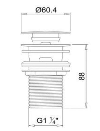 Scudo Round Dome Unslotted Sprung Basin Waste