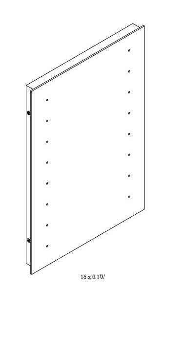 Base 3 LED Large Bathroom Mirror, pull switch