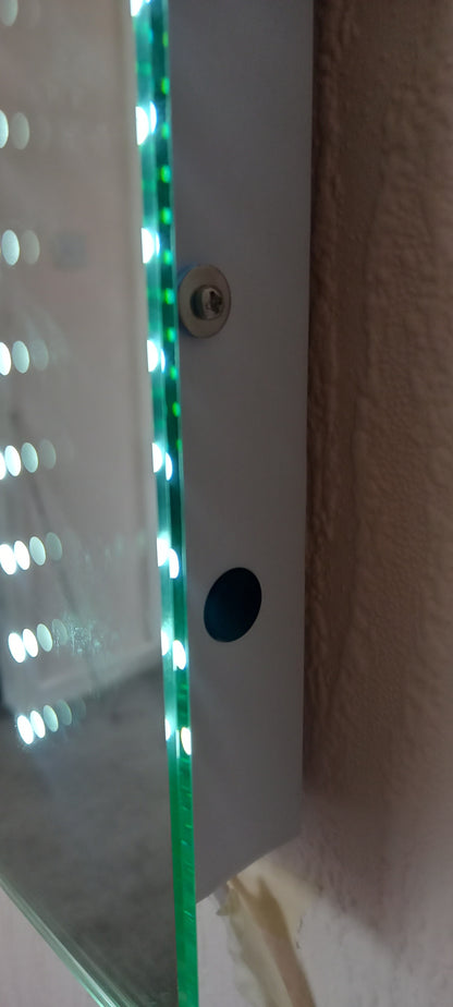 Andromeda Plus LED Mirror with Sensor Switch, Demister & Shaver Socket (500 x 390mm)