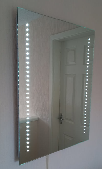 Galaxy Plus LED Mirror with Sensor-Demister & Shaver Socket (800 x 600mm)