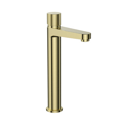 Scudo  Koko Tall Mono Basin Mixer  - Brushed Brass