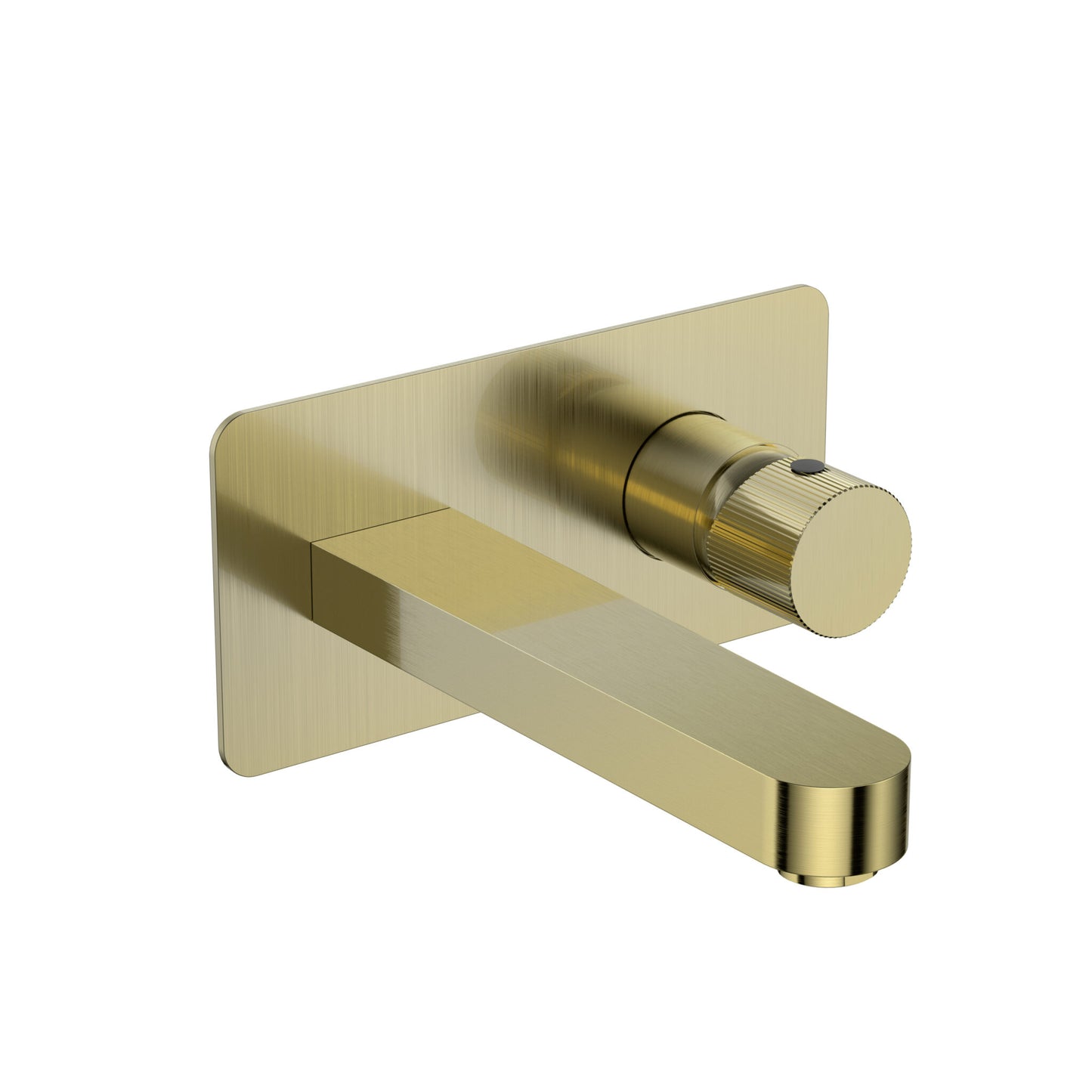 Scudo Koko Wall Basin Mixer in Brushed Brass