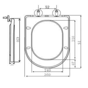 Scudo Middleton Wrap over Toilet Seat