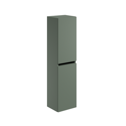 Aubrey Wall Hung 300mm wide 1200mm Tall Boy Unit - Reed Green