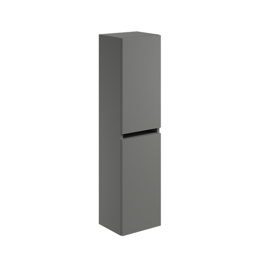 Aubrey Wall Hung 300mm wide 1200mm Tall Boy Unit - Dust Grey