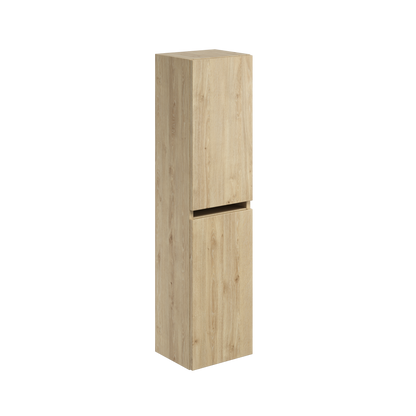 Aubrey Wall Hung 300mm wide 1200mm Tall Boy Unit - Davos Oak