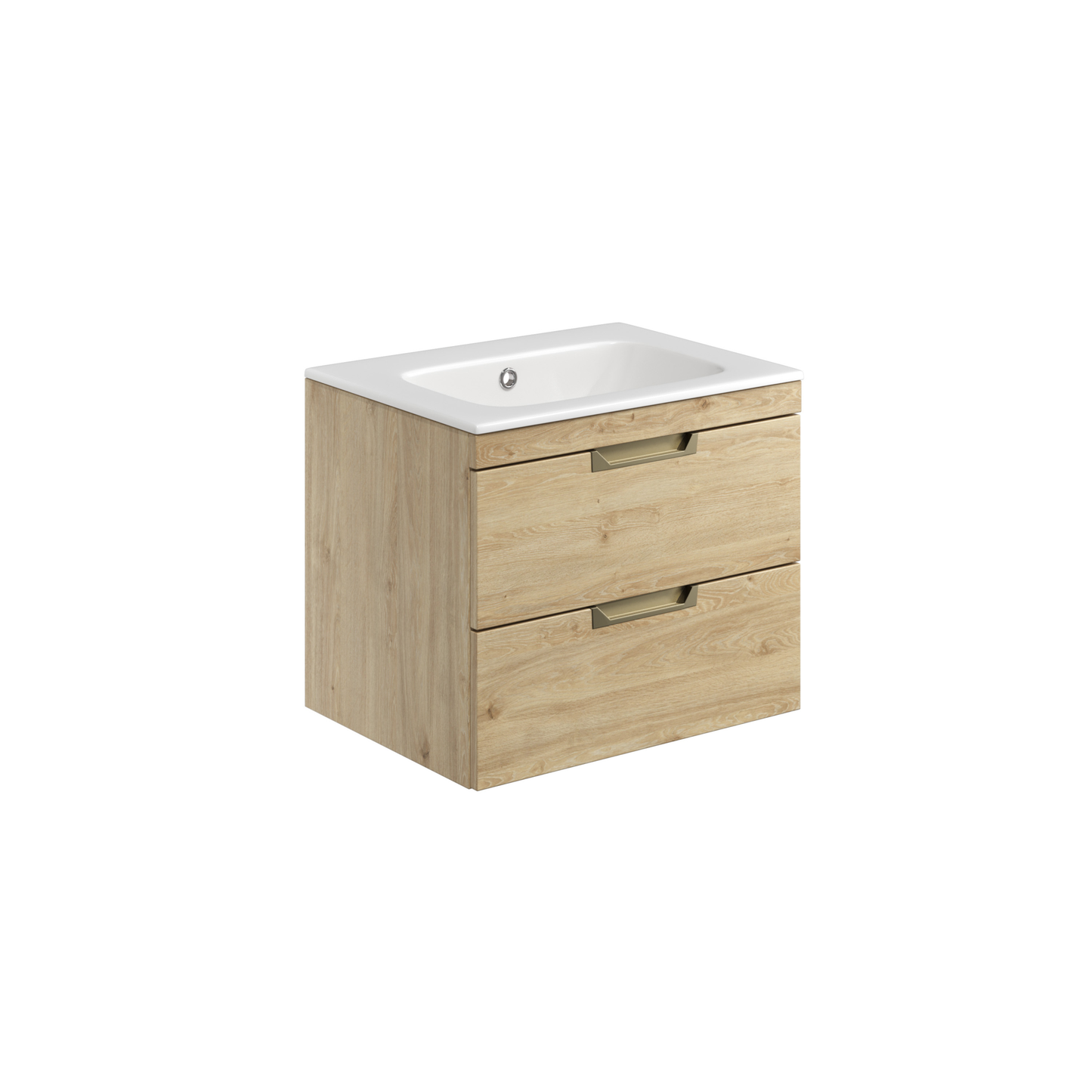 Aubrey Wall Hung Vanity units with Basin - Davos Oak (2 sizes)