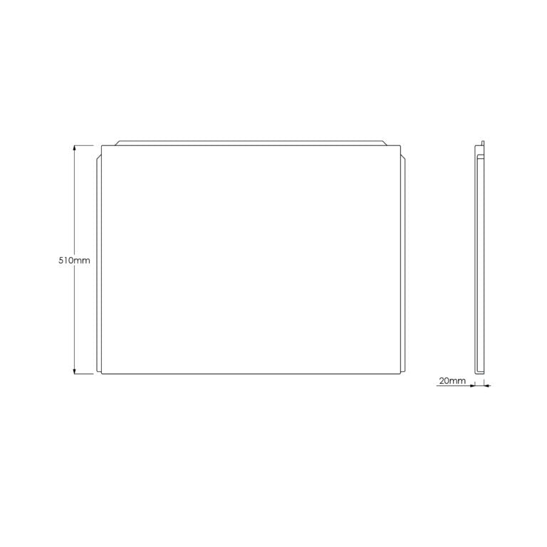 Scudo White Acrylic Universal End Bath Panel