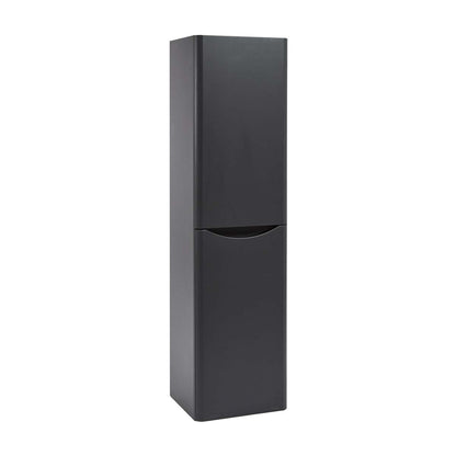 Bella Wall Hung Tall Boy Unit - Matt Grey