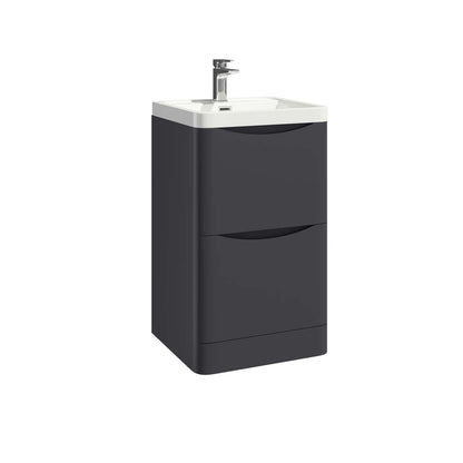 Bella Floor Standing Vanity units with Basin - Matt Grey (3 Sizes)