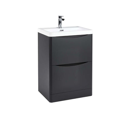 Bella Floor Standing Vanity units with Basin - Matt Grey (3 Sizes)