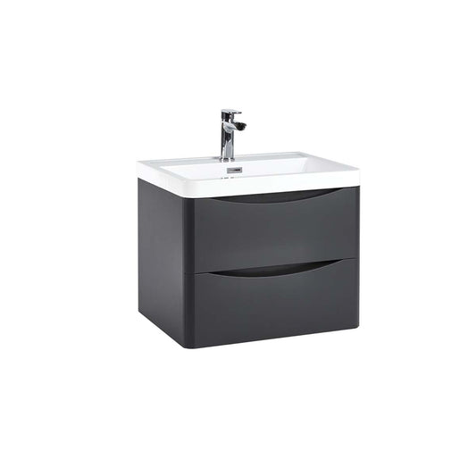 Bella Wall Hung Vanity units with Basin - Matt Grey (3 sizes)