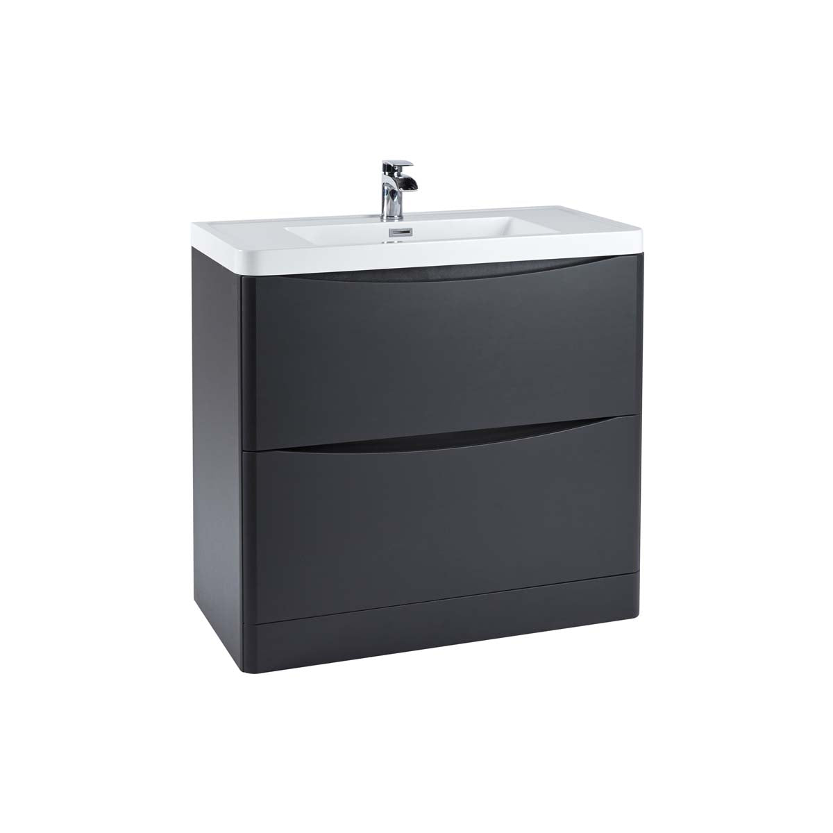 Bella Floor Standing Vanity units with Basin - Matt Grey (3 Sizes)