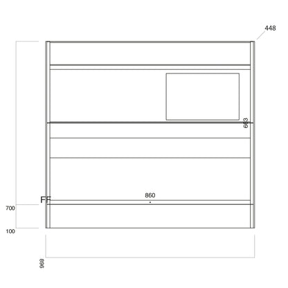 Bella Floor Standing Vanity units with Basin - Matt Grey (3 Sizes)