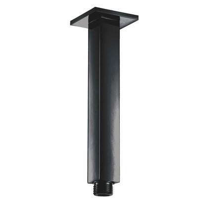 Scudo Square Ceiling Mounted Shower Arm -Black