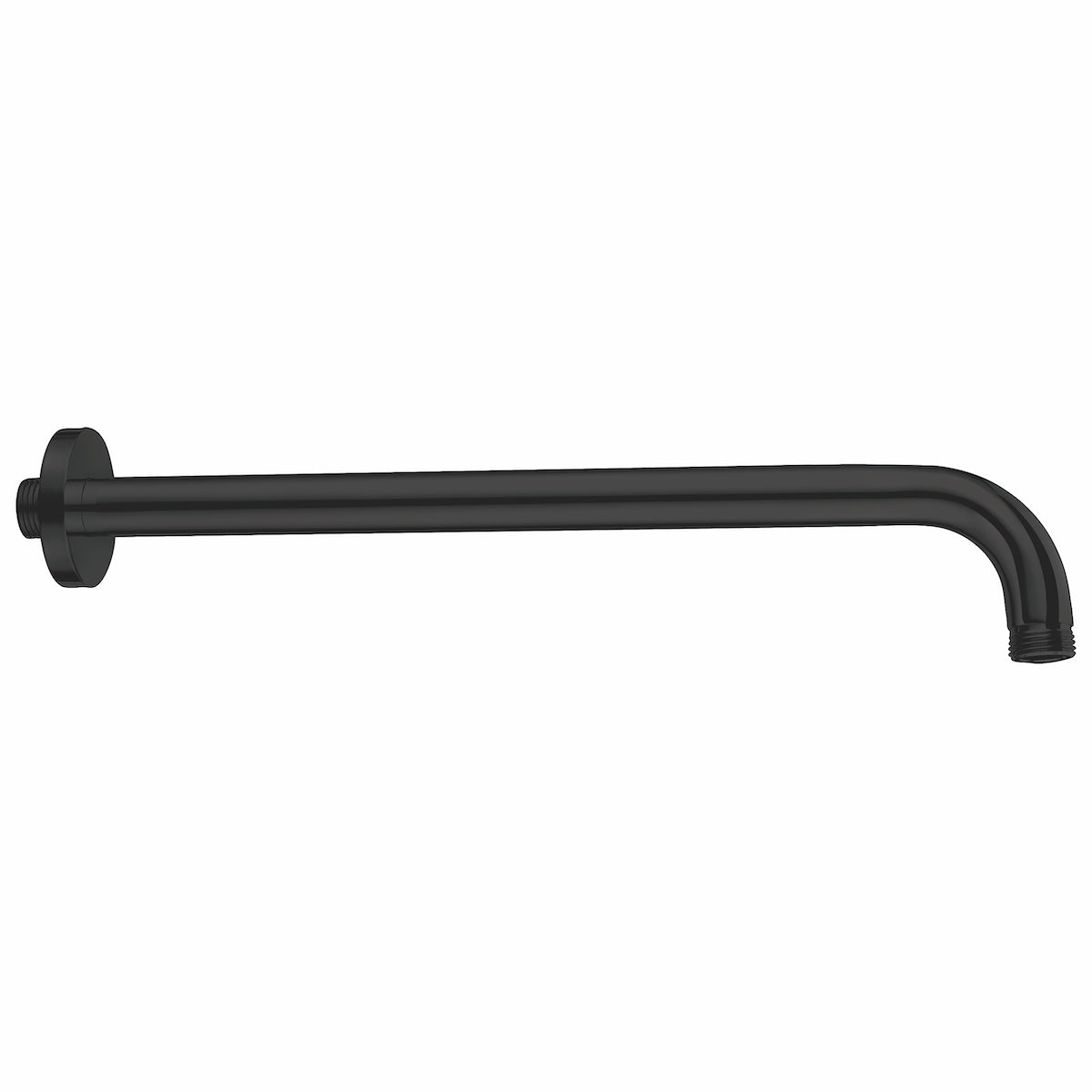 Scudo Round Wall Arm for fixed shower head Black