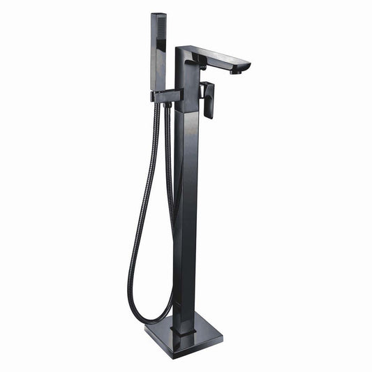 Scudo  Muro Freestanding Bath Tap with Hand Shower (Black)