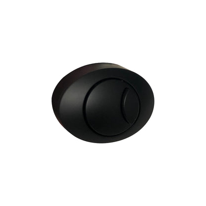 Scudo Round Black Concealed Cistern Push