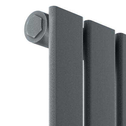 Scudo Bravo Vertical  Anthracite Single Designer Radiator