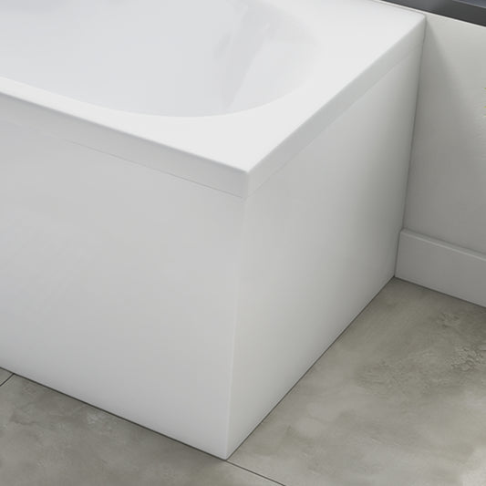 Scudo 700mm Waterproof Gloss White End Bath Panel