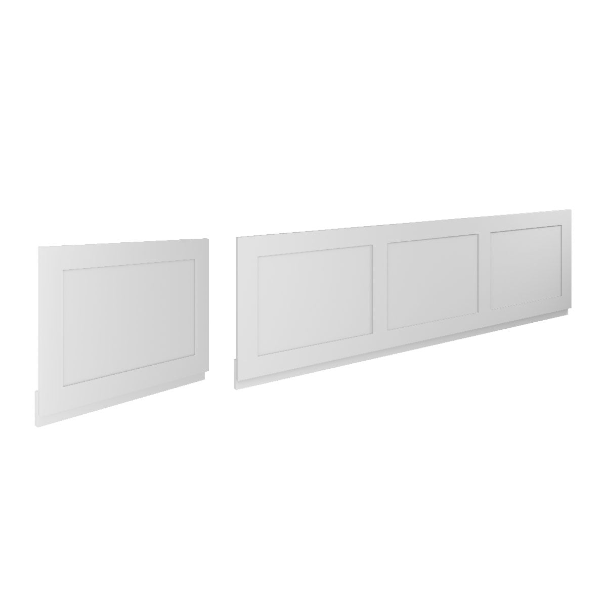 Scudo 700mm Classica Silk Chalk White End Bath Panel