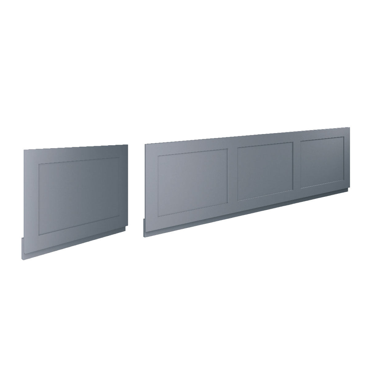 Scudo 1700mm Classica Silk Stone Grey  Front Bath Panel