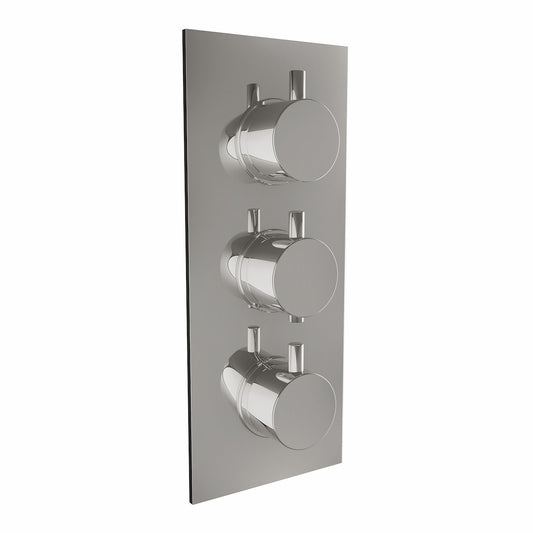 Scudo Triple Round Concealed Valve with Diverter for 3 outlets