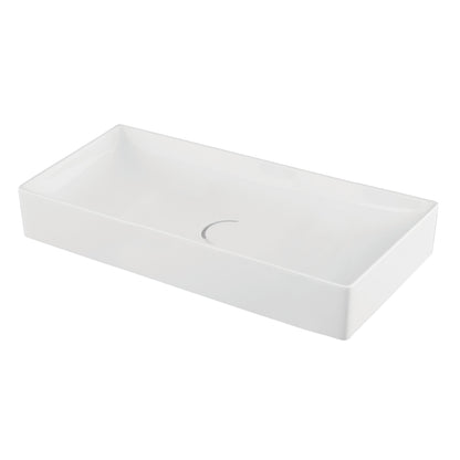 Scudo Large Stance Matt White Counter Top Basin