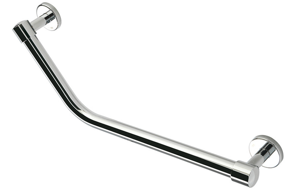 Angled 47cm Grab Rail - Chrome