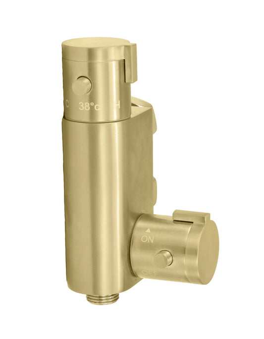 Scudo Douche  Brushed Brass -Thermostatic Vertical Valve