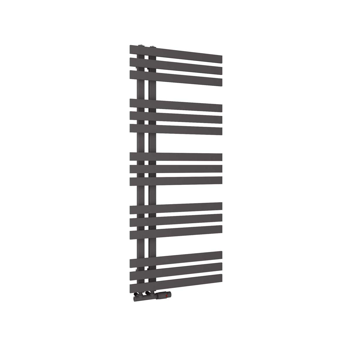 Scudo Elizabeth Carbon Anthracite heated towel Warmer 800, 1200 & 1800mm High