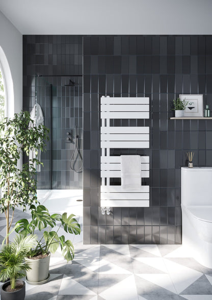 Scudo Thames White Heated Towel Warmer 800, 1150 & 1640mm  High