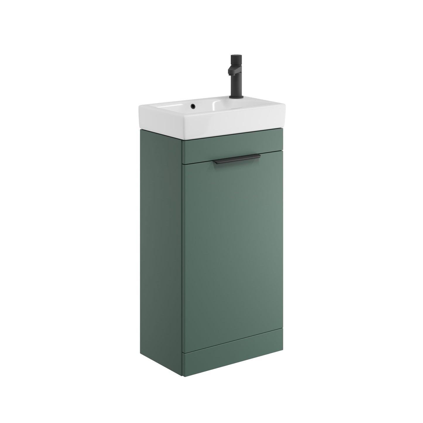 Scudo Esme 450mm wide slim Cloakroom Vanity with Basin - Reed Green