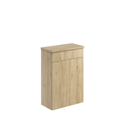 Aubrey Floor standing 500mm Back to Wall WC Unit - Davos Oak