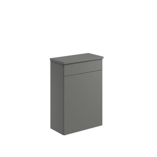 Aubrey Floor standing 500mm Back to Wall WC Unit - Dust Grey