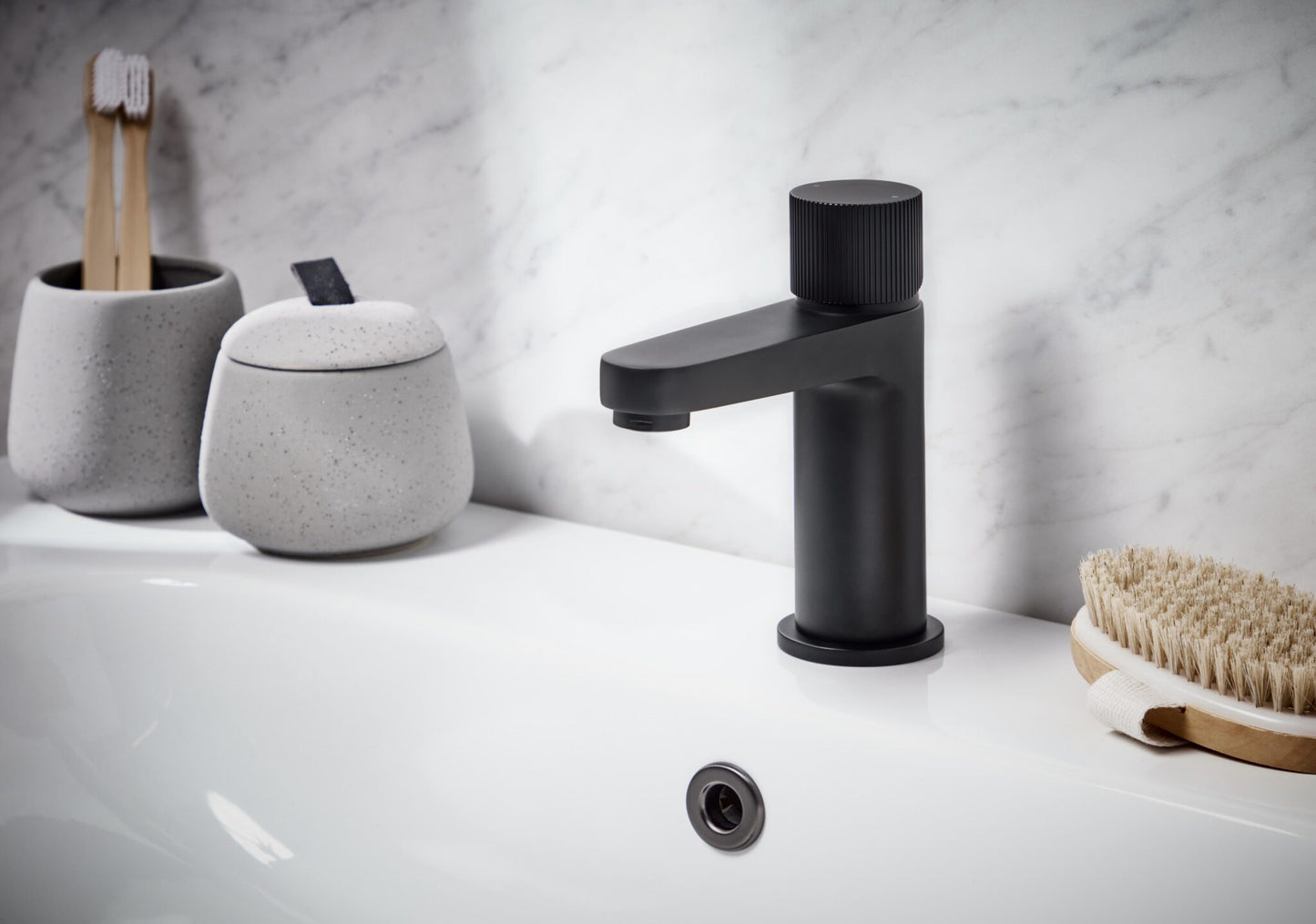 Scudo Koko Mini Mono Basin Mixer - Matt Black