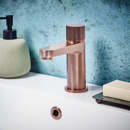 Scudo Koko Mini Mono Basin Mixer - Brushed Bronze