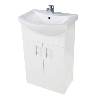 Scudo Lanza 550mm wide Vanity with Basin - Polar White